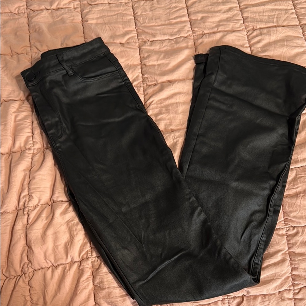 Stylish Black Leather Pants